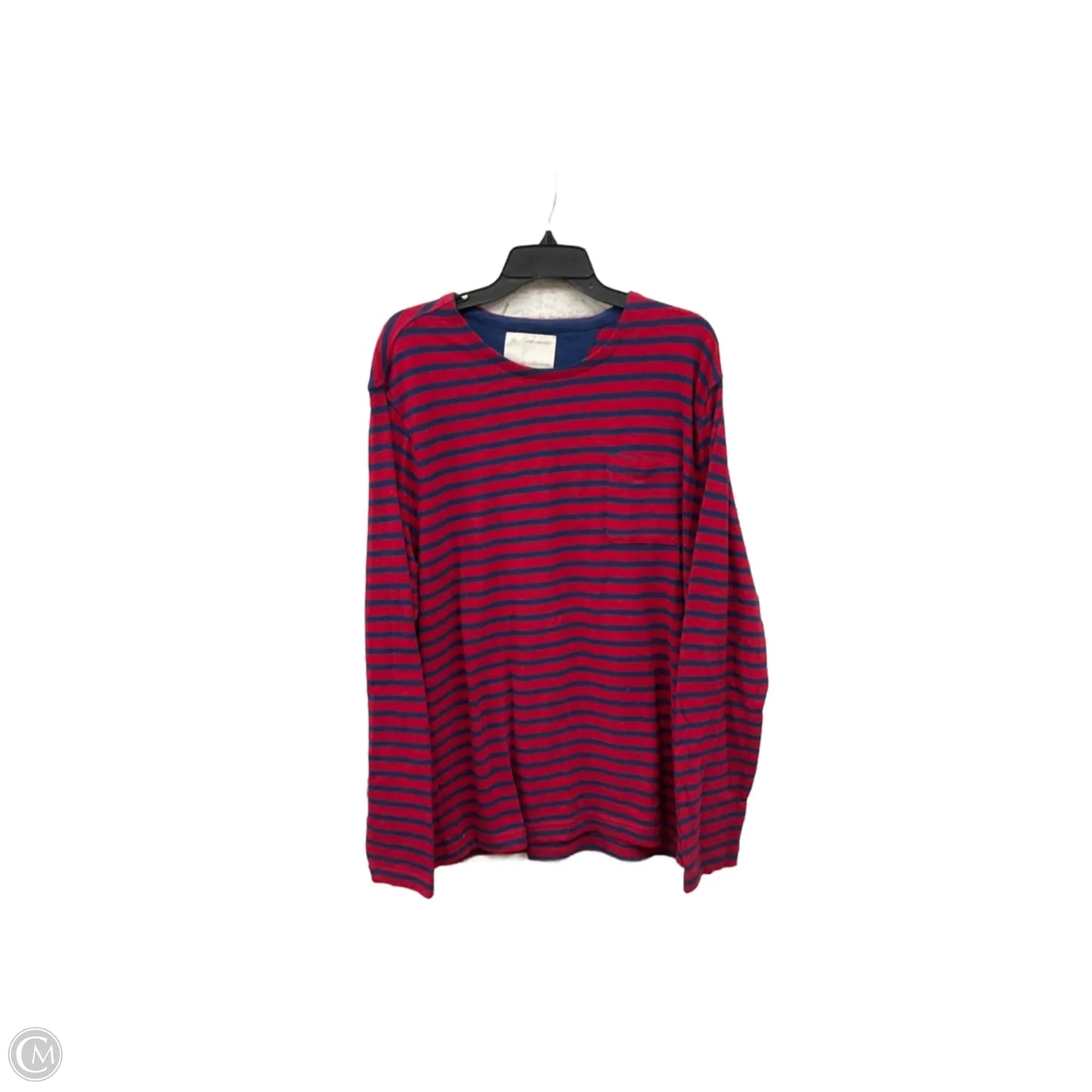 Top Long Sleeve Basic By Banana Republic In Striped Pattern, Size: Xl