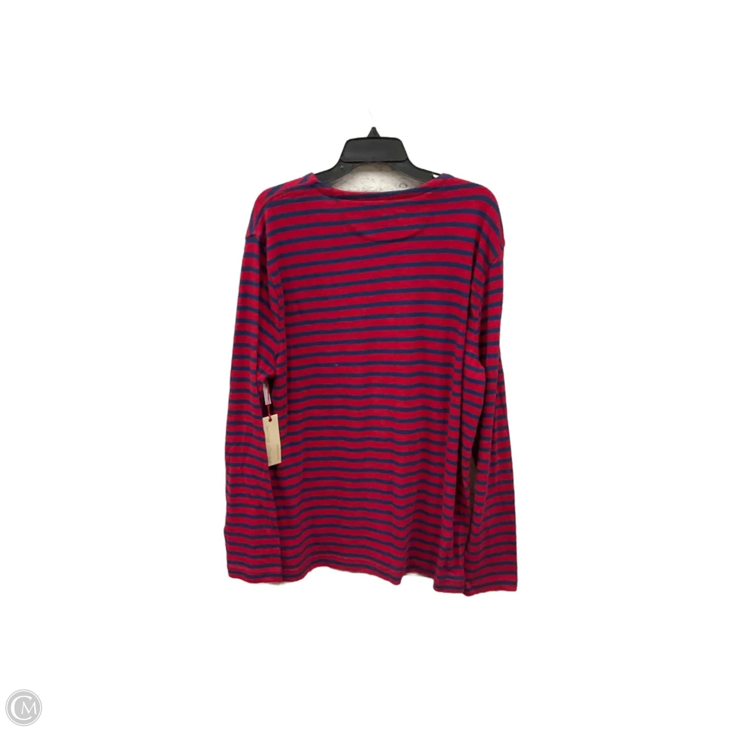 Top Long Sleeve Basic By Banana Republic In Striped Pattern, Size: Xl