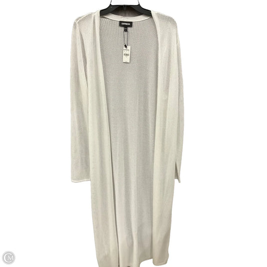 Cardigan By Express In White, Size: M