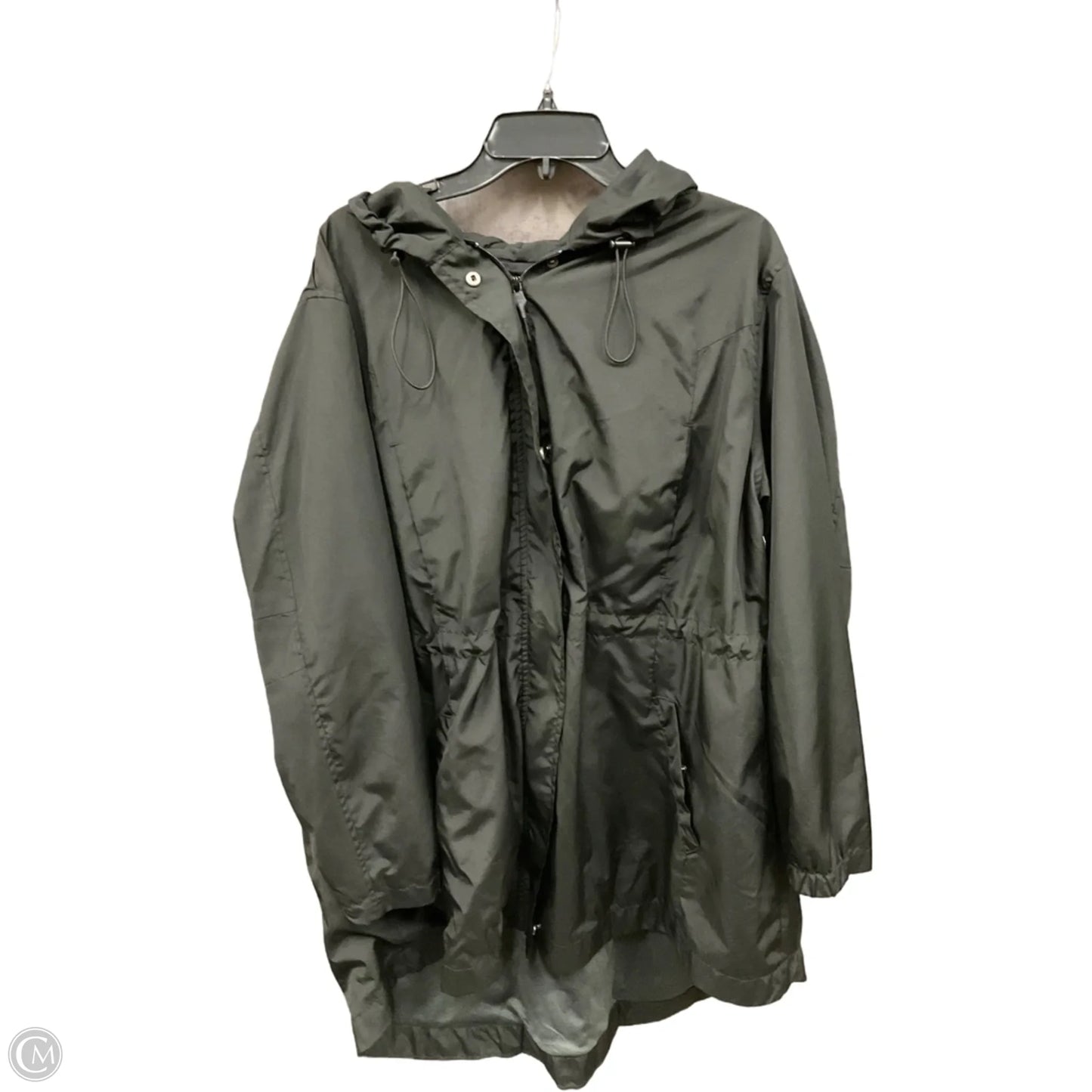 Jacket Windbreaker By Ava & Viv In Black, Size: 2x