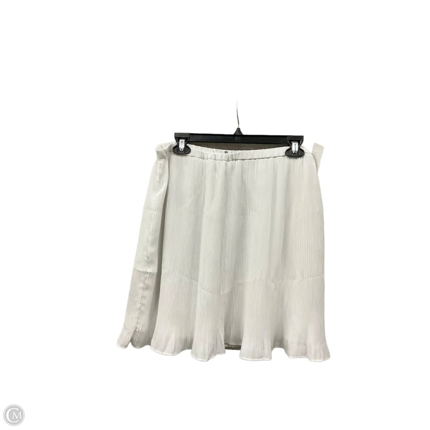 Skirt Midi By Banana Republic In White, Size: L