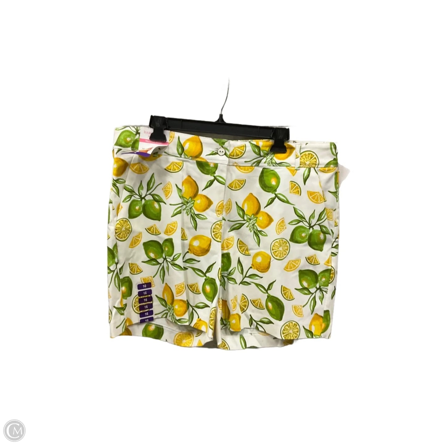 Shorts By Isaac Mizrahi In Yellow, Size: 16