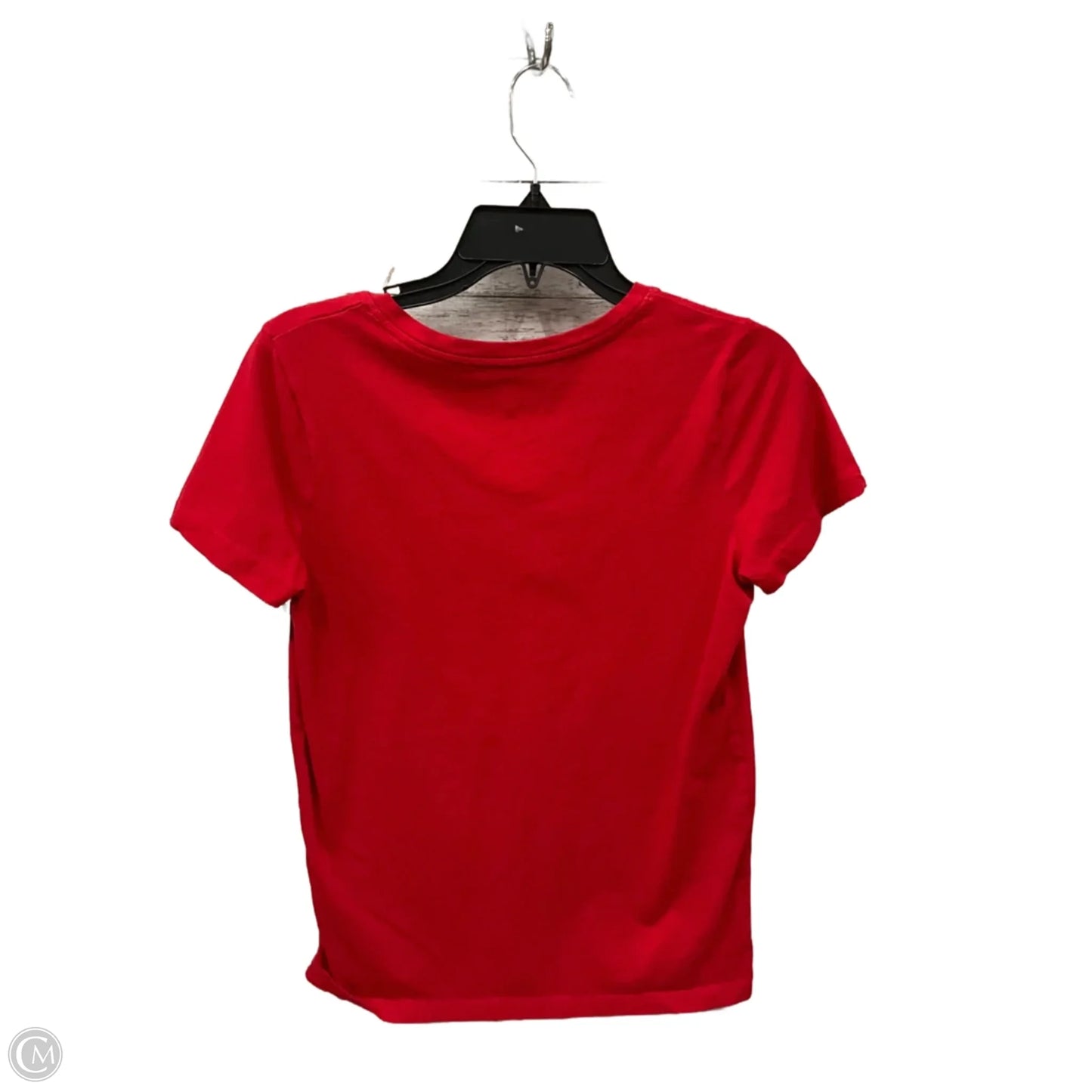 Top Short Sleeve Basic By Time And Tru In Red, Size: S