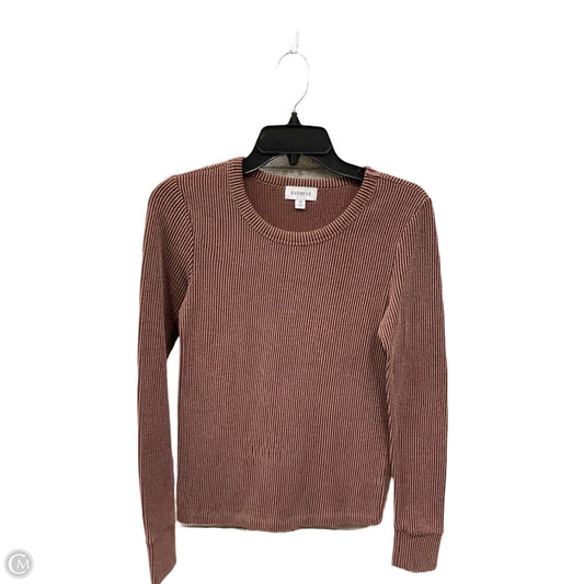 Top Long Sleeve By Evereve In Red, Size: Xs