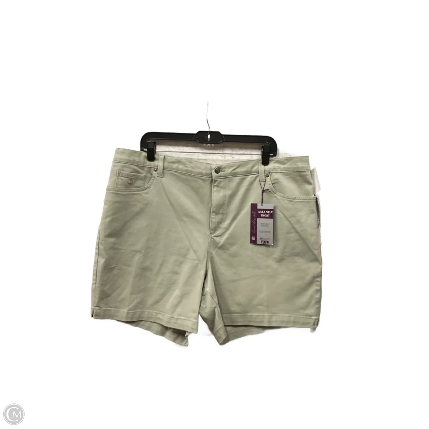 Shorts By Gloria Vanderbilt In Grey, Size: 18