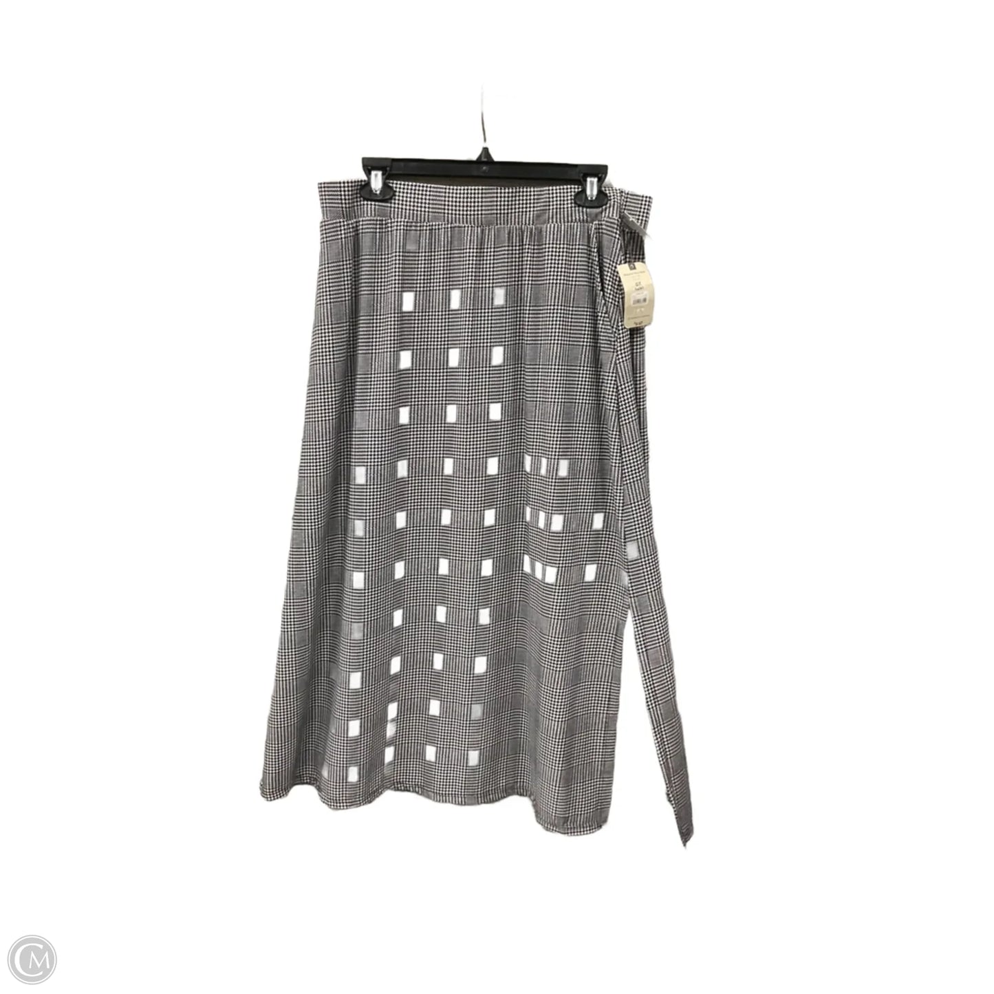 Skirt Maxi By Terra & Sky In Black & White, Size: 0x