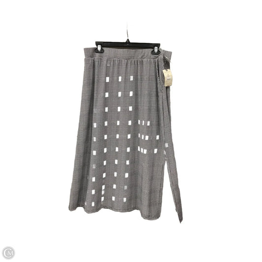Skirt Maxi By Terra & Sky In Black & White, Size: 0x
