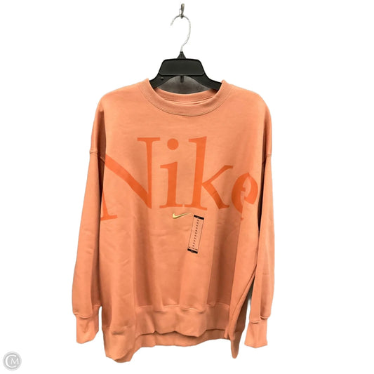 Sweatshirt Crewneck By Nike Apparel In Orange, Size: Xl