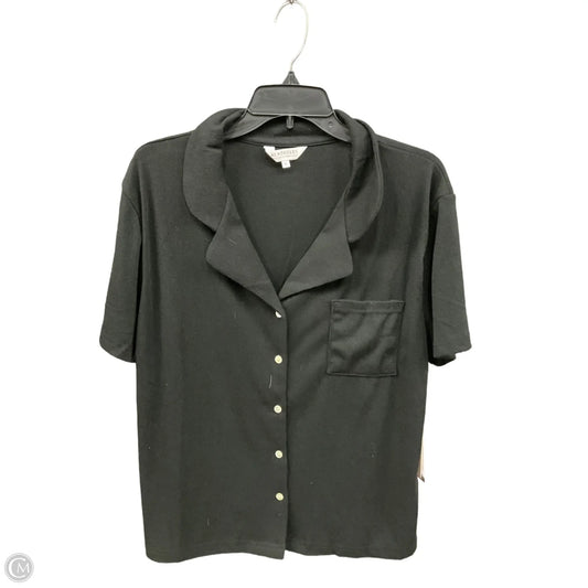 Top Short Sleeve Basic By Aerosoles In Black, Size: Xl