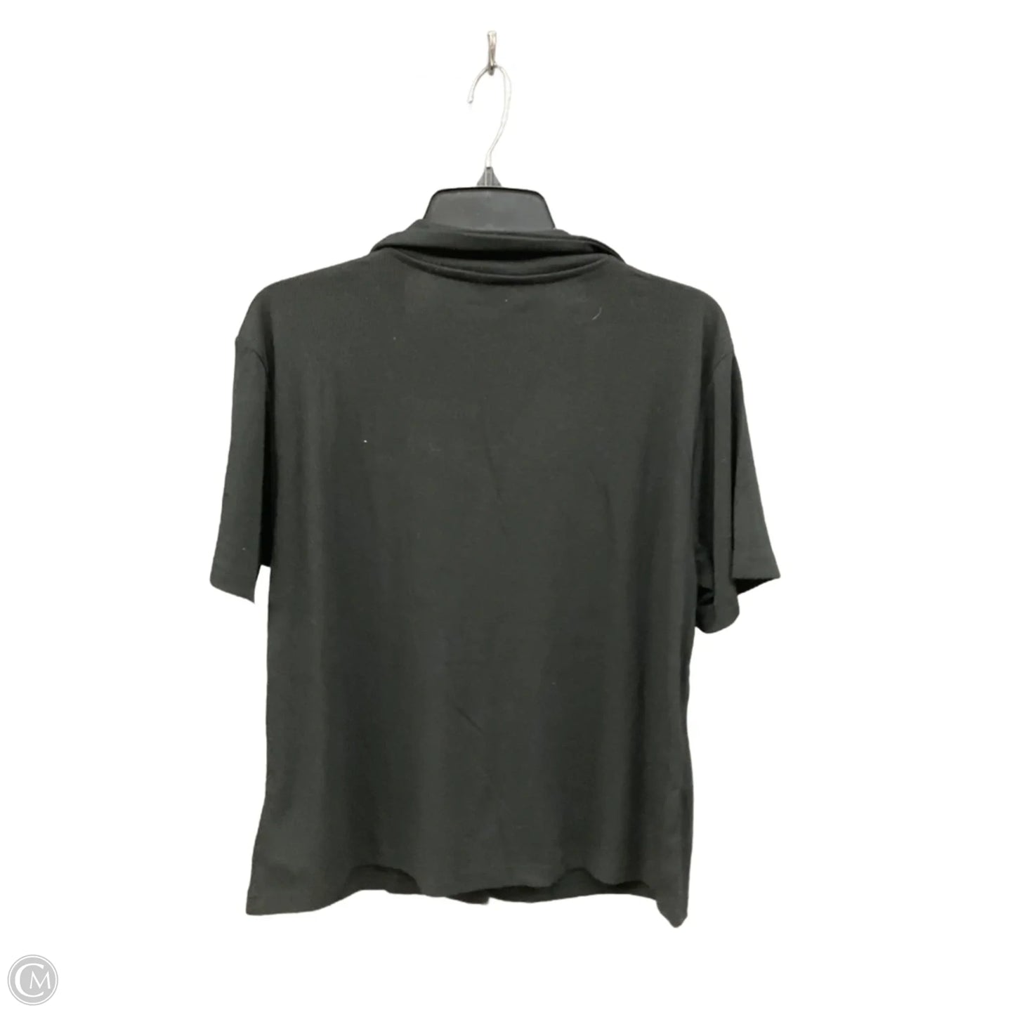 Top Short Sleeve Basic By Aerosoles In Black, Size: Xl