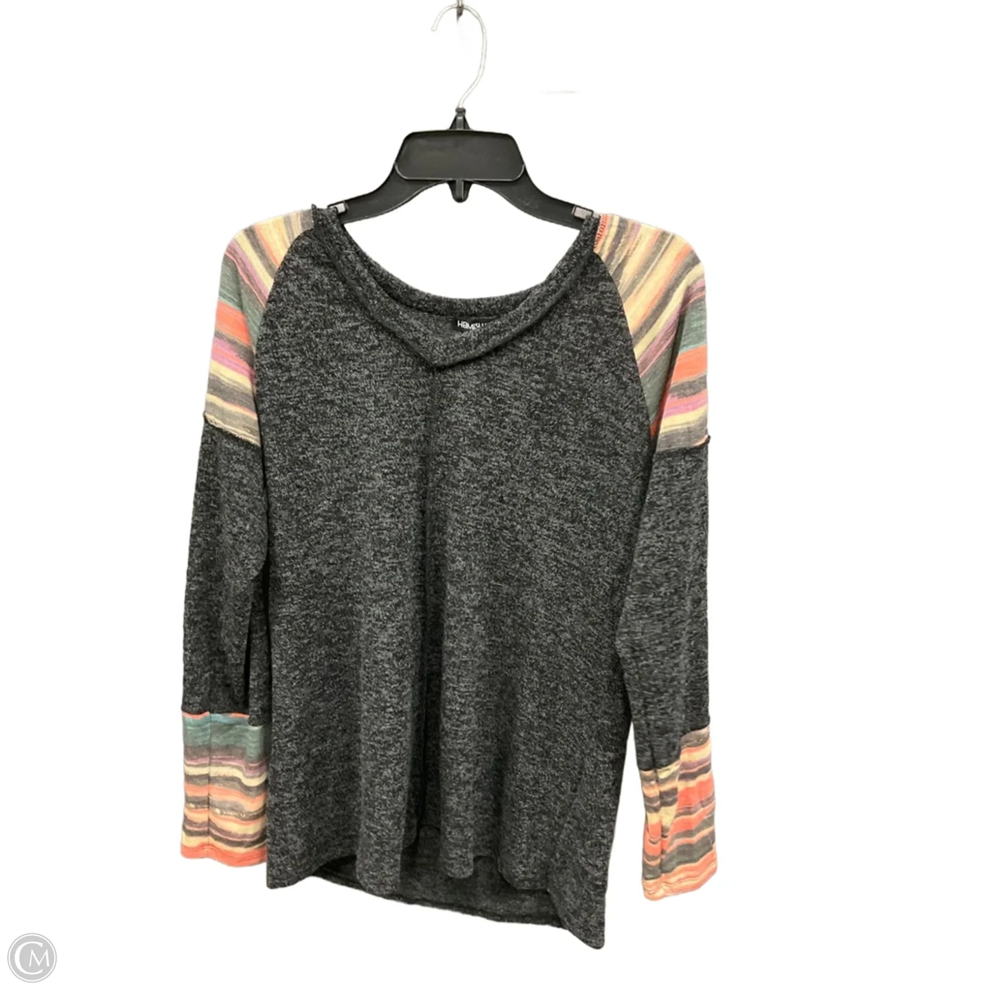 Top Long Sleeve Basic By Heimish Usa In Grey, Size: M