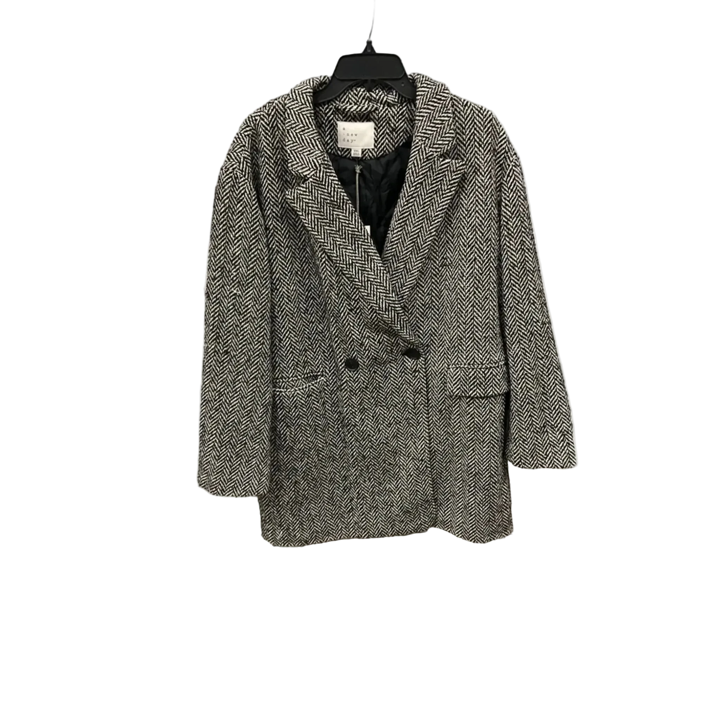 Coat Peacoat By A New Day In Grey, Size: Xxl