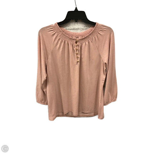 Top Long Sleeve By L.l. Bean In Pink, Size: S