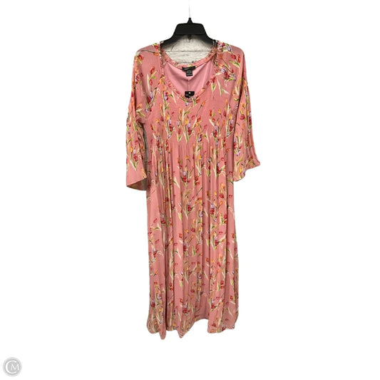 Dress Casual Maxi By Robert Louis In Floral Print, Size: L