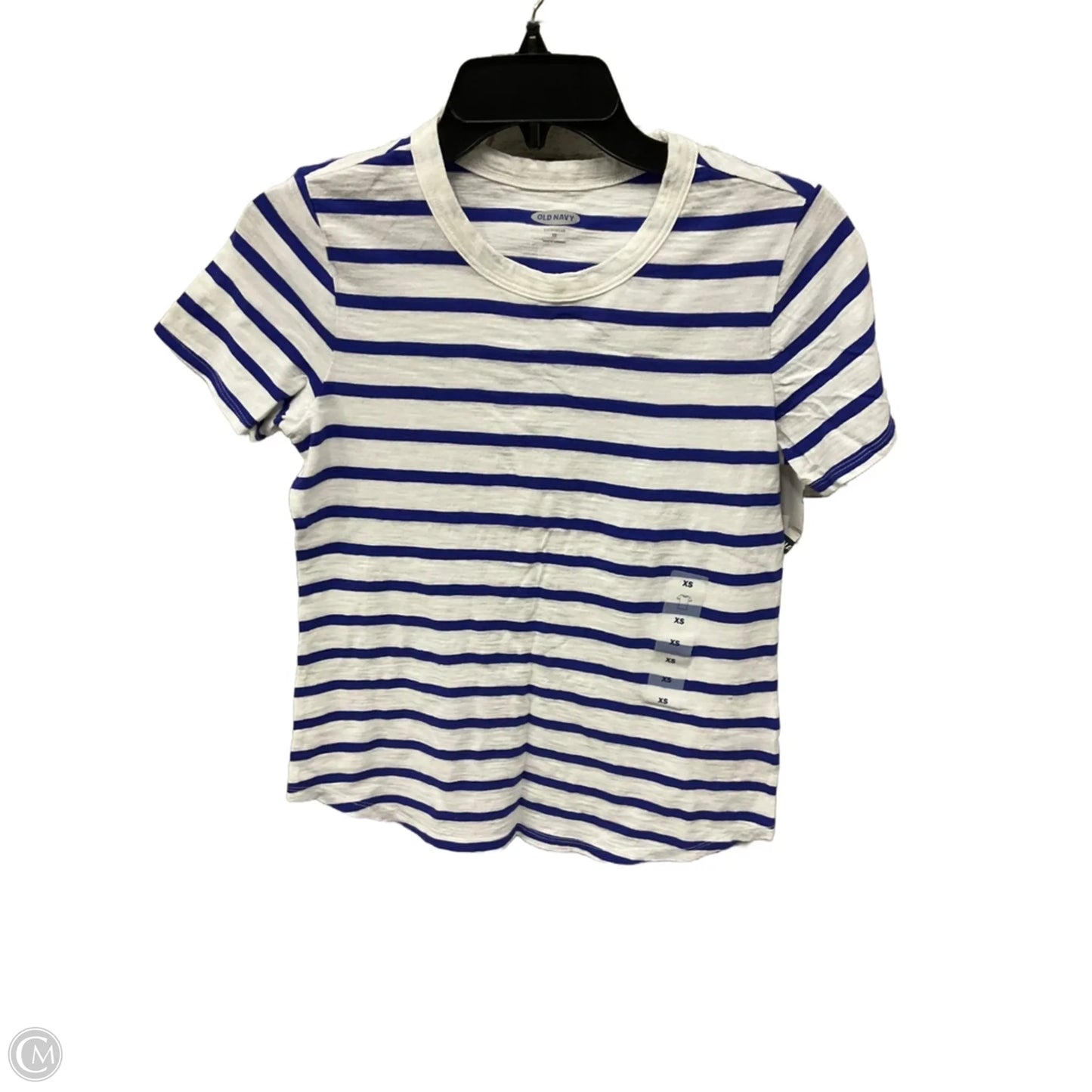 Top Short Sleeve By Old Navy In Striped Pattern, Size: Xs
