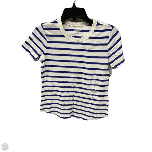 Top Short Sleeve By Old Navy In Striped Pattern, Size: Xs