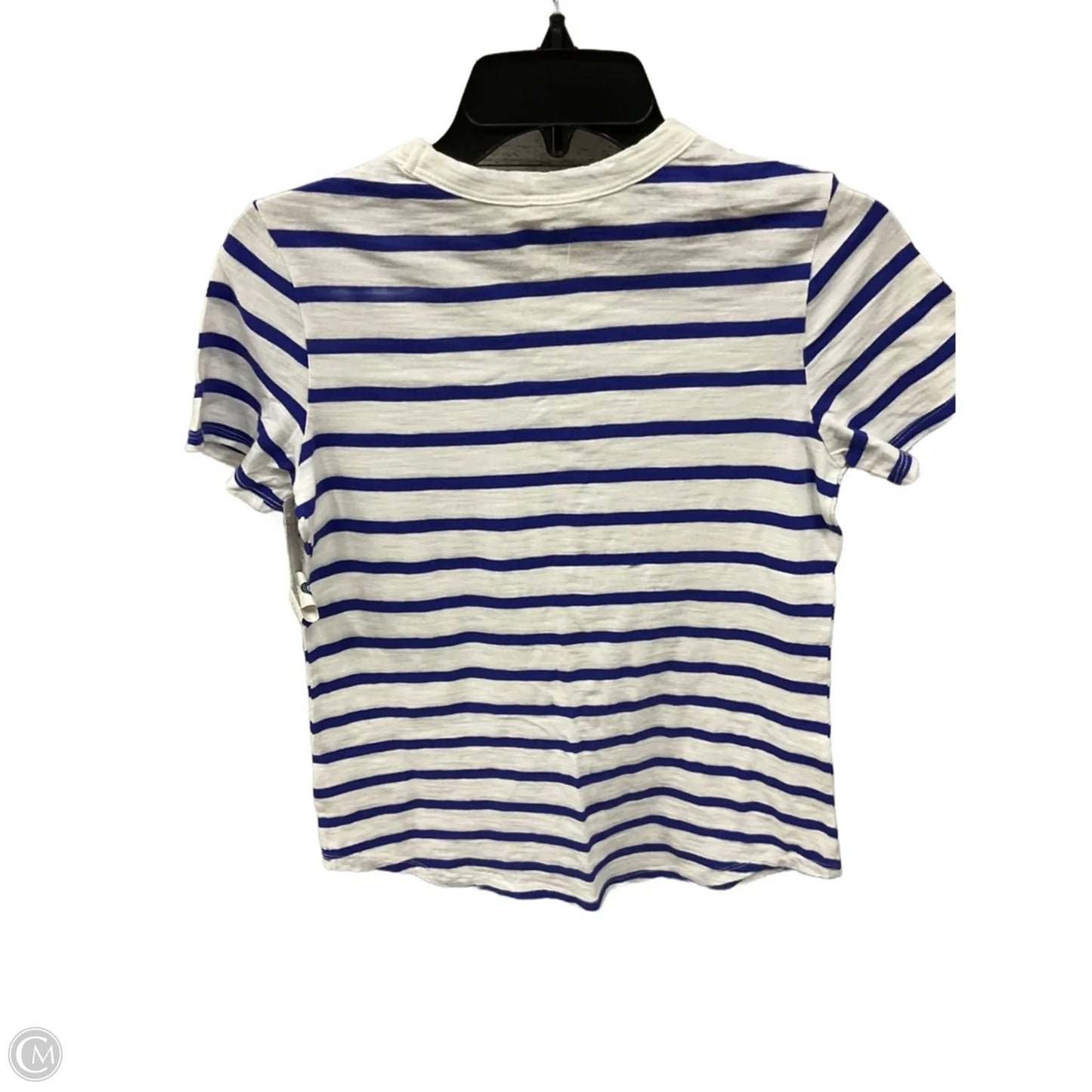Top Short Sleeve By Old Navy In Striped Pattern, Size: Xs
