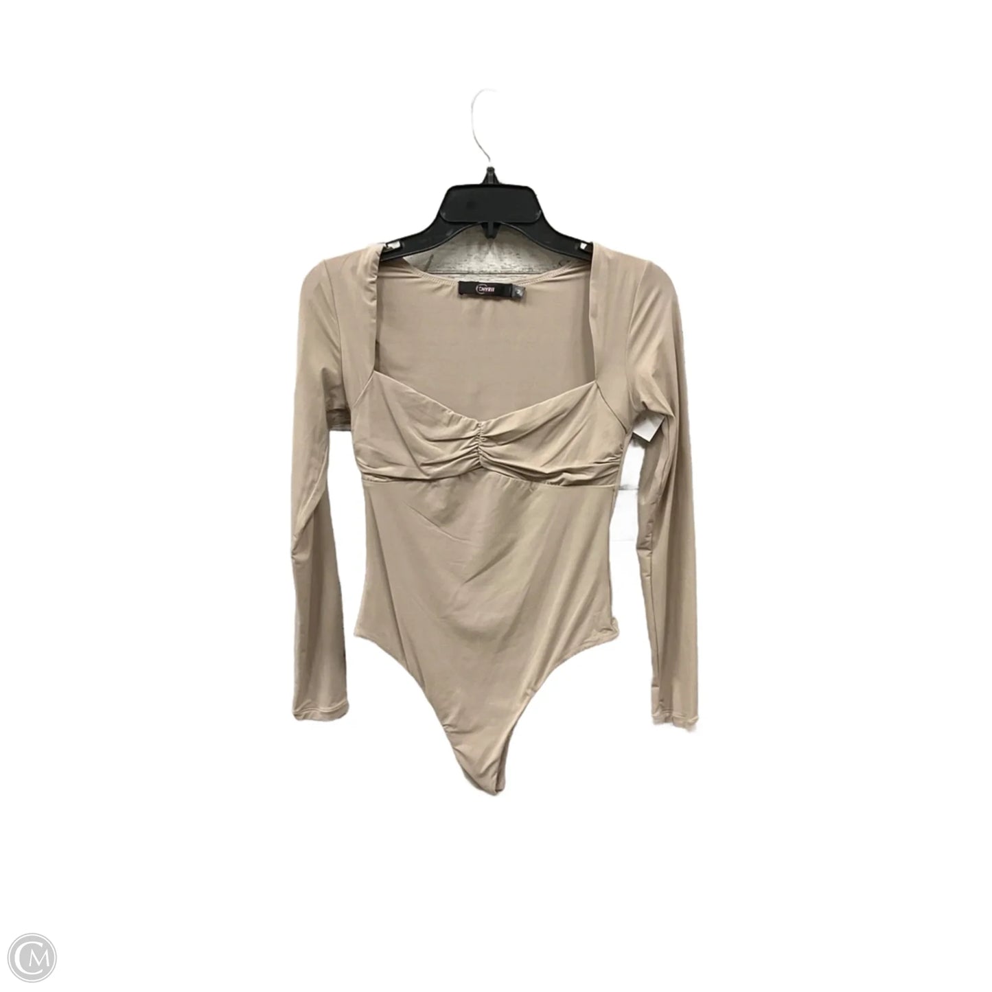 Bodysuit By Clothes Mentor In Beige, Size: M