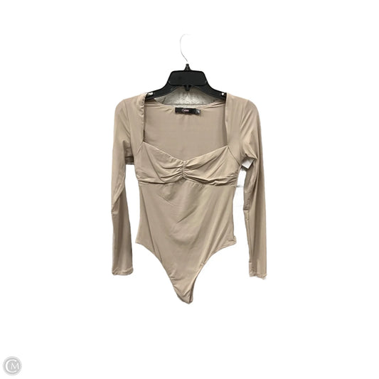 Bodysuit By Clothes Mentor In Beige, Size: M