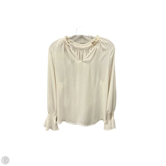 Top Long Sleeve By Loft In Cream, Size: M