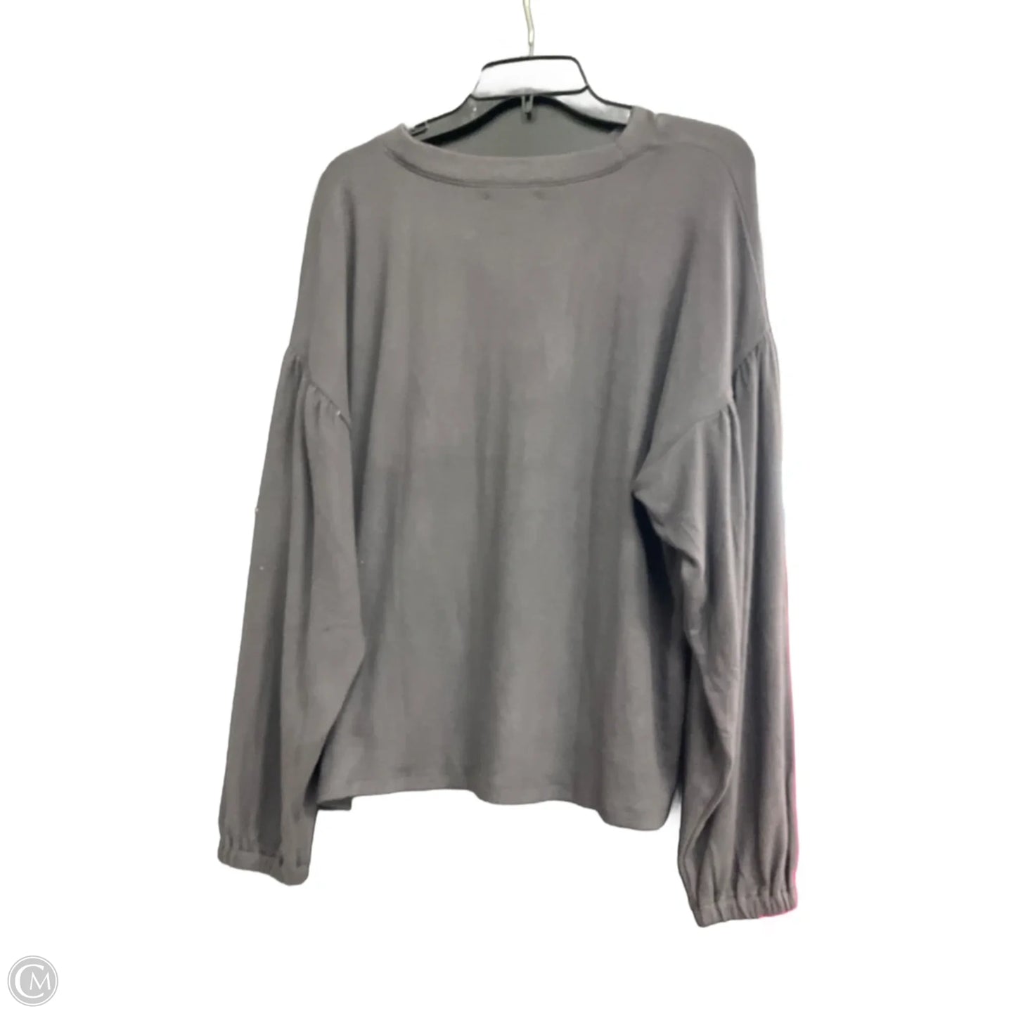 Top Long Sleeve By Madewell In Grey, Size: L