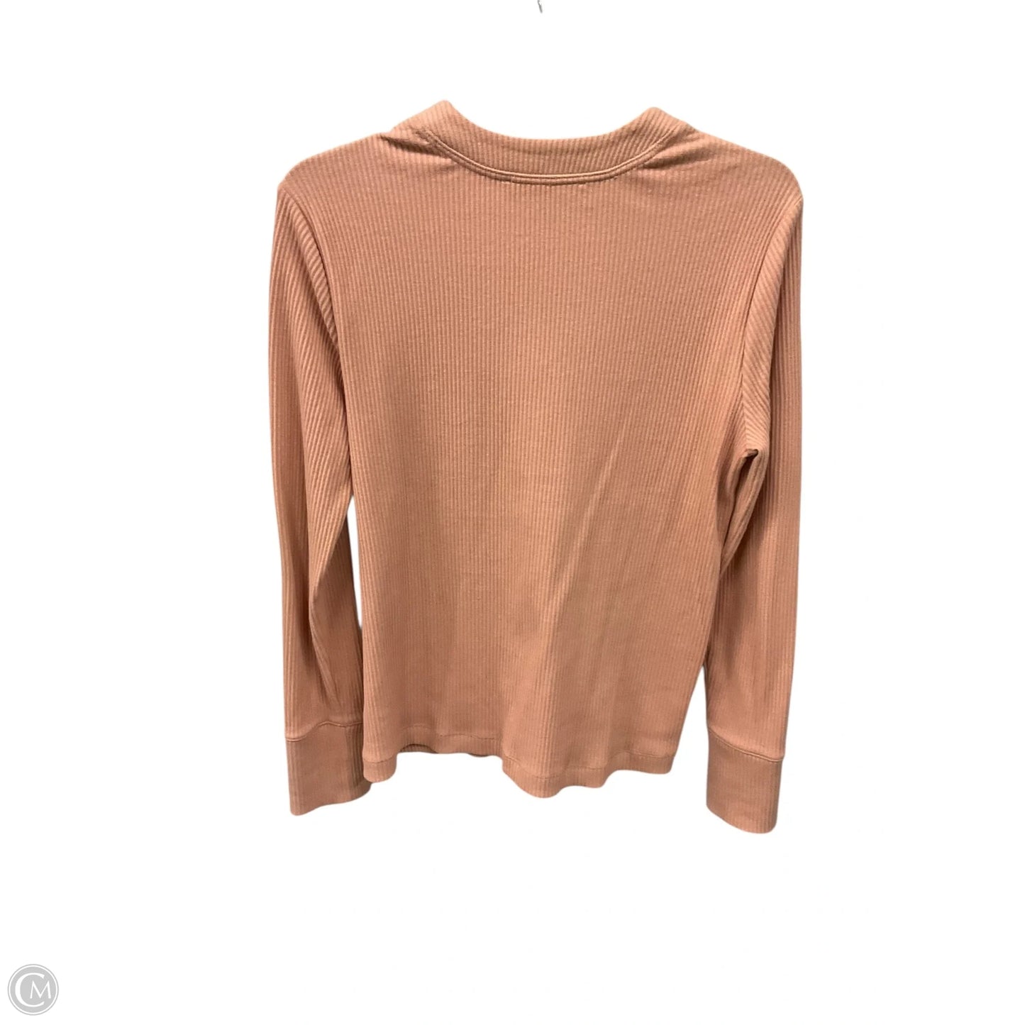 Top Long Sleeve By Loft In Coral, Size: L