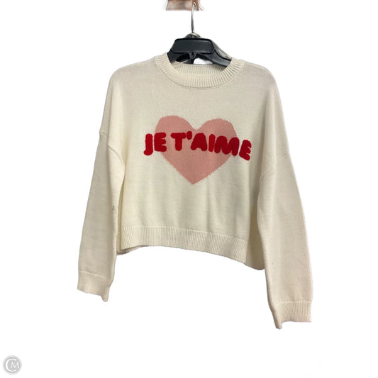 Sweater By Jessica Simpson In Cream, Size: Xs