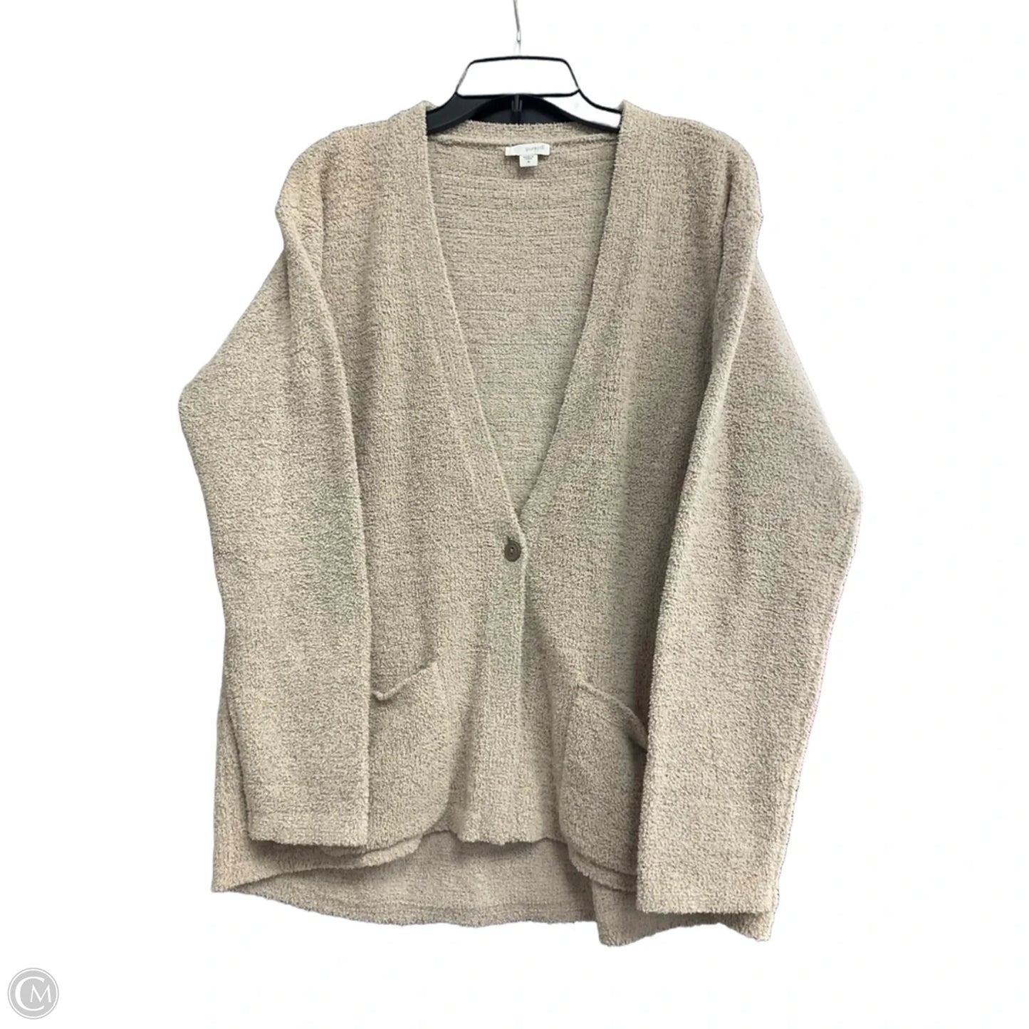 Sweater Cardigan By Pure Jill In Beige, Size: M