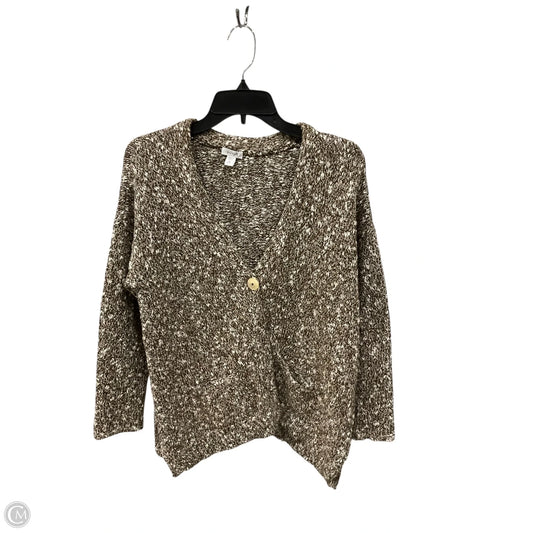 Sweater Cardigan By Pure Jill In Brown, Size: M