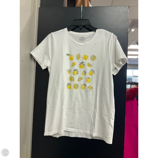 Top Short Sleeve Basic By J. Crew In White, Size: M