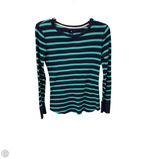 Top Long Sleeve Basic By Gap In Striped Pattern, Size: M