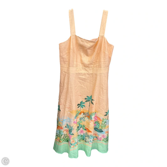 Dress Party Long By Talbots In Tropical Print, Size: Xl