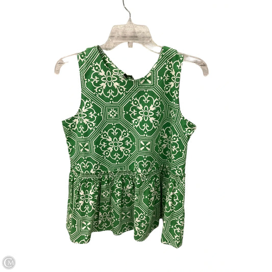 Top Sleeveless By Ann Taylor In Green, Size: Xs