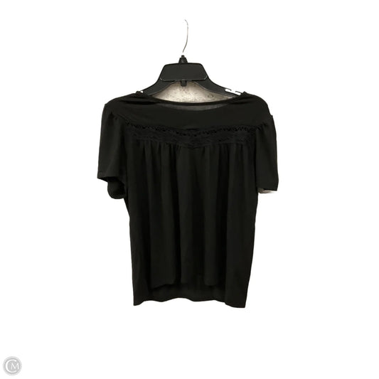 Top Short Sleeve By 89th And Madison In Black, Size: M
