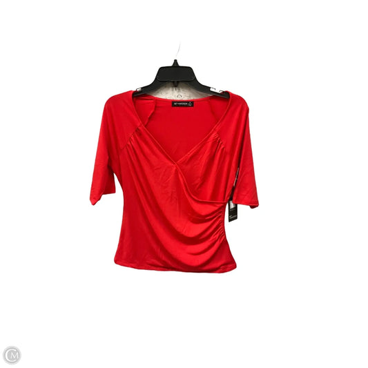 Top Short Sleeve By 89th And Madison In Red, Size: M