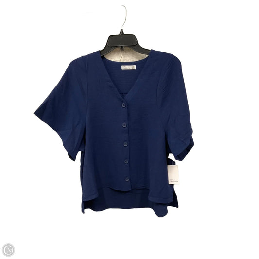 Blouse Short Sleeve By 89th And Madison In Blue, Size: Sp