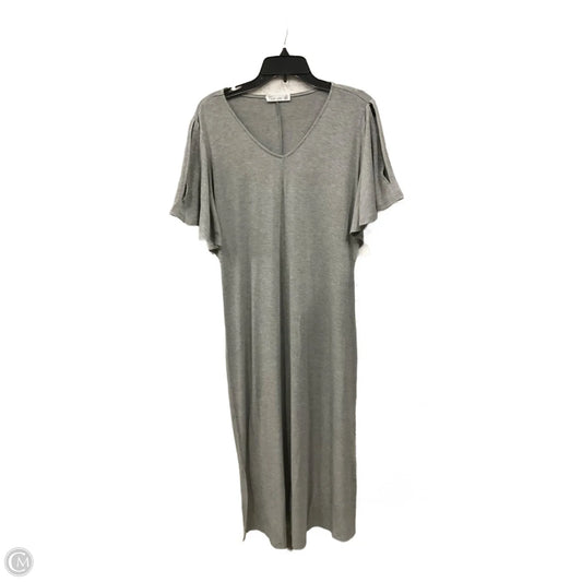 Dress Casual Maxi By 89th And Madison In Grey, Size: L