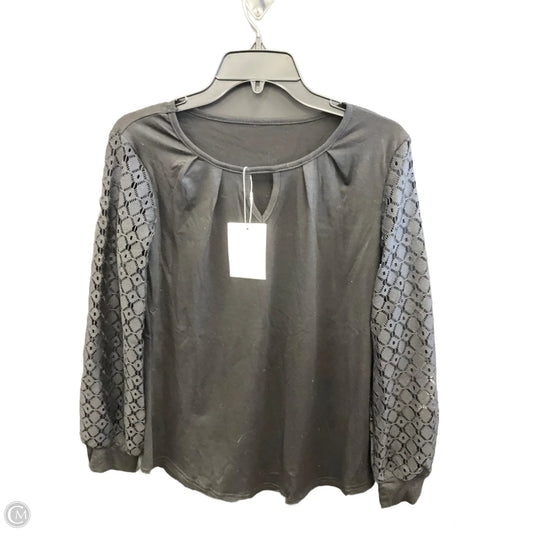 Top Long Sleeve By Clothes Mentor In Black, Size: S