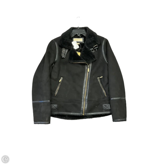 Coat Faux Fur & Sherpa By Michael By Michael Kors In Black, Size: Xs