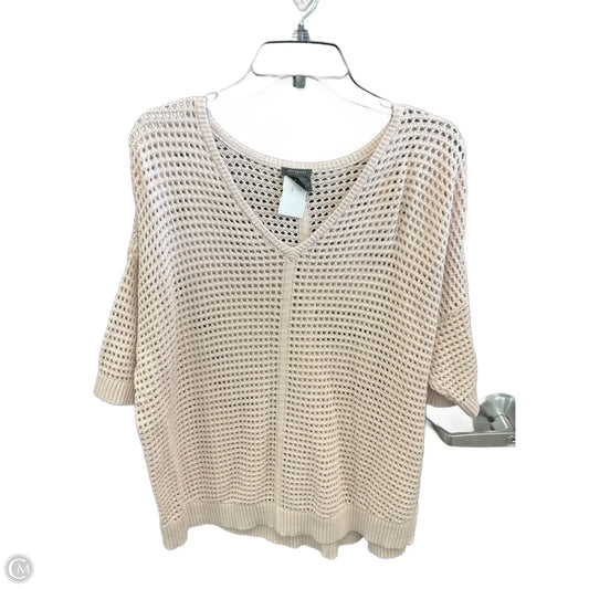 Top Short Sleeve By Ann Taylor In Pink, Size: Xl