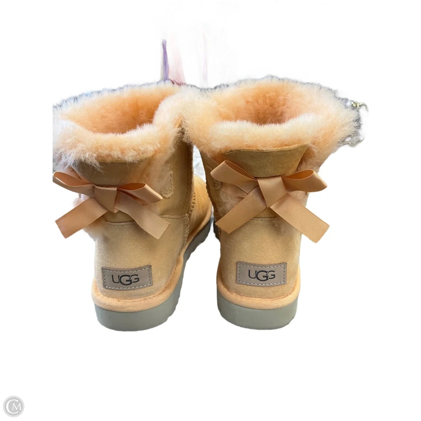 Boots Designer By Ugg In Orange, Size: 6