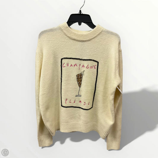 Sweater By Nasty Gal In Cream, Size: M