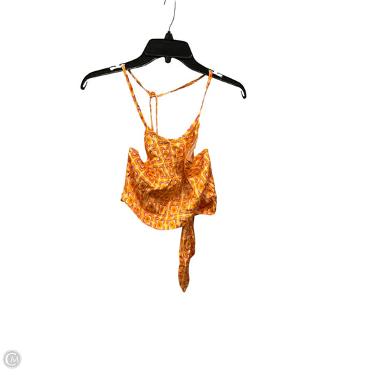 Top Sleeveless By Shore In Orange, Size: S