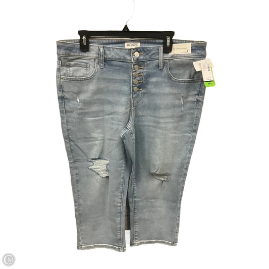 Capris By Maurices In Blue Denim, Size: 14
