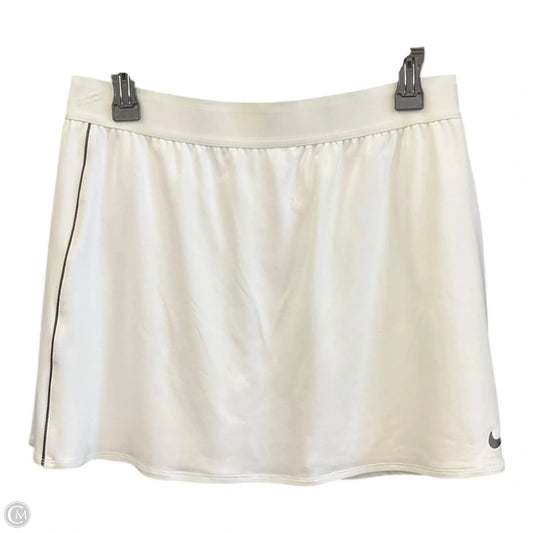 Athletic Skort By Nike Apparel In White, Size: L