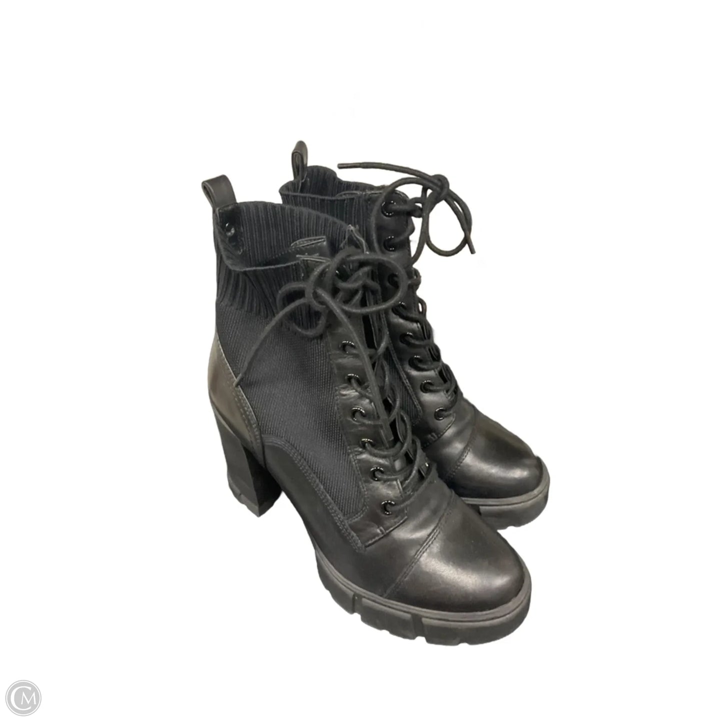 Boots Ankle Heels By Aldo In Black, Size: 8