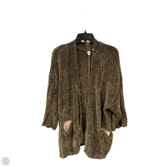Cardigan By Moth In Brown & Cream, Size: S