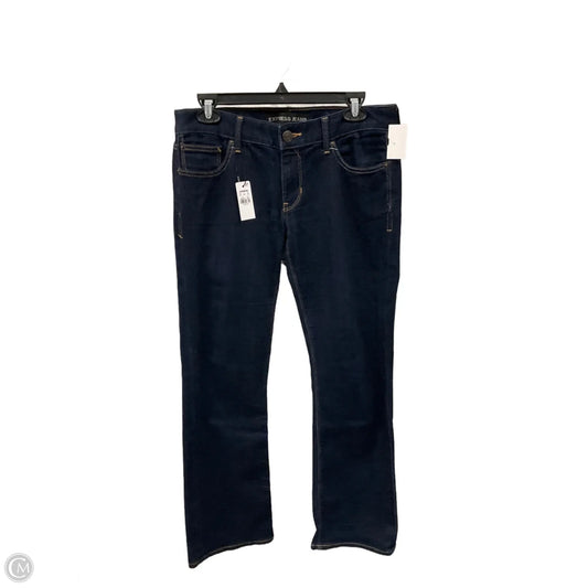 Jeans Straight By Express In Blue Denim, Size: 6