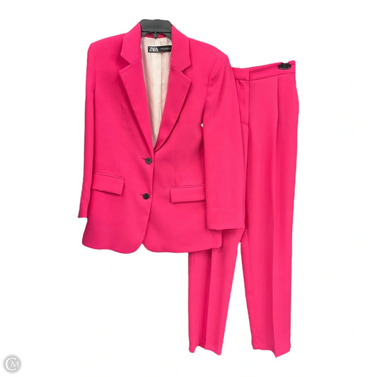 Pants Suit 2pc By Zara In Pink, Size: Xs