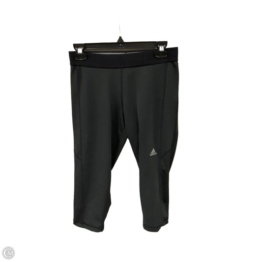 Athletic Leggings Capris By Adidas In Black, Size: M